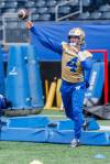 MIKE DEAL / FREE PRESS
                                Quarterback Payton Thorne during the first day of Winnipeg Blue Bombers rookie camp at Princess Auto Stadium on Wednesday.