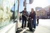 MIKAELA MACKENZIE / FREE PRESS 	 Kate Fenske, Downtown Winnipeg BIZ CEO, and mayor Scott Gillingham take part in the spring cleanup on Thursday, May 7, 2026. For Joyanne story. Free Press 2026