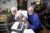 RUTH BONNEVILLE / FREE PRESS
                                Mildred Giesbrecht, with daughter, Enid Botchett, and son, Greg, celebrates her 110th birthday at the Convalescent Home of Winnipeg on Friday.