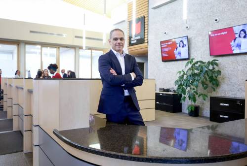 RUTH BONNEVILLE / FREE PRESS 
                                National Bank president and CEO Laurent Ferreira was in Winnipeg this week.