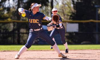 JACOB MALLARI / UBC ATHLETICS
                                Winnipeg&rsquo;s Jill Matsubara is having a breakout season in her sophomore year with the UBC Thunderbirds that will be capped off by playing in the National Association of Intercollegiate Athletics Softball World Series this week.