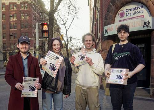 Supplied
                                From left: Festival organizers Matthew Shoup, Taryn Edgeworth, Caden Nikkel, Kieran Peters.