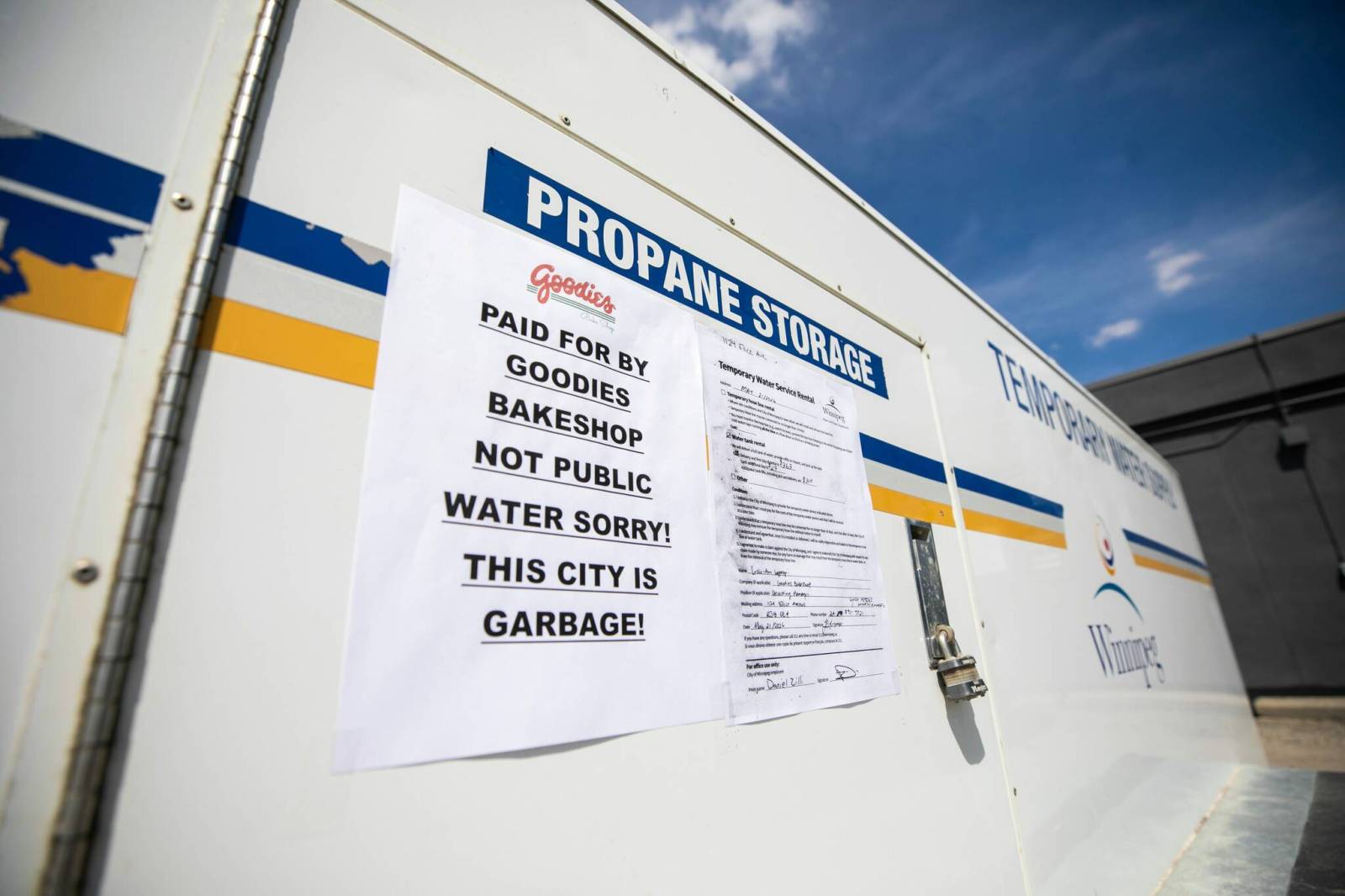 City of Winnipeg in hot water with West End businesses over leak