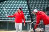 MIKAELA MACKENZIE / FREE PRESS 	 Manager Logan Watkins at Goldeyes practice on Wednesday, May 6, 2026. For Mike McIntyre story. Free Press 2026