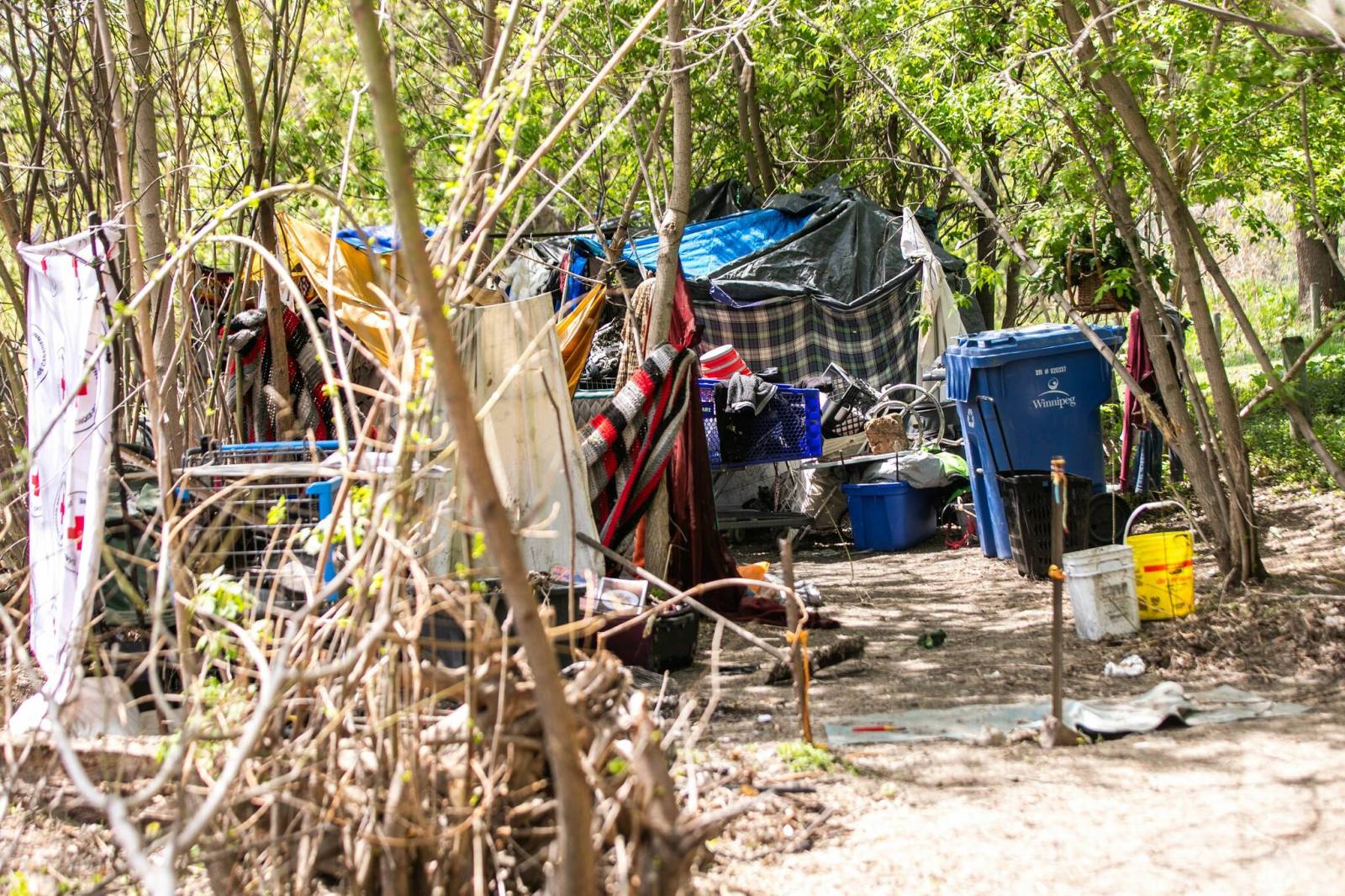 Groups say city's camp ban hurts homeless; mayor says ban stays
