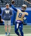 JOHN WOODS / FREE PRESS FILES
                                Winnipeg Blue Bombers head coach Mike O&rsquo;Shea (left) said the final roster is beginning to crystallize behind starting pivot Zach Collaros (right) as the club looks to wrap the pre-season in Friday&rsquo;s game against the B.C. Lions.