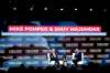 Former U.S. secretary of state Mike Pompeo, left, speaks during a fireside chat with Conservative MP Shuvaloy Majumdar during the annual Canada Strong and Free Network in Ottawa, on Thursday, May 7, 2026. THE CANADIAN PRESS/Spencer Colby
