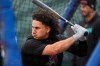 Arizona Diamondbacks' Alek Thomas (5) takes batting practice before a baseball game against the Chicago Cubs, Friday, May 1, 2026, in Chicago. (AP Photo/Erin Hooley)