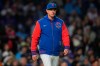 Chicago Cubs manager Craig Counsell walks to the mound to make a pitching change during the sixth inning of a baseball game against the Cincinnati Reds, Wednesday, May 6, 2026, in Chicago. (AP Photo/Erin Hooley)