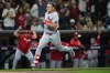 St. Louis Cardinals' JJ Wetherholt rounds third base, on his way to scoring after hitting a bases-loaded RBI single combined with a fielding error by San Diego Padres right fielder Fernando Tatis Jr. during the fifth inning of a baseball game Friday, May 8, 2026, in San Diego. Four runs scored on the play. (AP Photo/Gregory Bull)