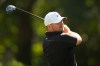 Chris Gotterup hits from the third tee during the first round at the RBC Heritage golf tournament, Thursday, April 16, 2026, in Hilton Head Island, S.C. (AP Photo/Mike Stewart)