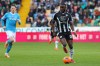 FILE - Udinese's Keinan Davis controls the ball during the Serie A soccer match between Udinese and Napoli, in Udine, north east Italy, Dec. 14, 2025. (Andrea Bressanutti/LaPresse via AP, File)