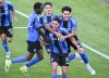 CF Montreal's Daniel Rios (14) celebrates with teammates Victor Loturi, left, Olger Escobar (29) and Wiki Carmona, centre back, after scoring from the penalty spot during second half MLS soccer action against Orlando City SC in Montreal, Saturday, May 9, 2026. THE CANADIAN PRESS/Graham Hughes
