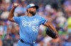 Kansas City Royals starting pitcher Michael Wacha throws during the first inning of a baseball game against the Kansas City Royals, Saturday, May 9, 2026, in Kansas City, Mo. (AP Photo/Charlie Riedel)