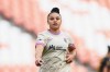 FILE - San Diego Wave FC forward Dudinha celebrates scoring a goal during an NWSL soccer match against the Utah Royals, March 22, 2026, in Sandy, Utah. (AP Photo/Tyler Tate, File)
