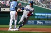 FILE - Los Angeles Dodgers' Mookie Betts in action during a baseball game against the Washington Nationals, April 4, 2026, in Washington. (AP Photo/Nick Wass, File)