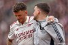 Arsenal's Ben White is helped off the pitch after getting injured during the English Premier League soccer match between West Ham and Arsenal in London, Sunday, May 10, 2026. (AP Photo/Ian Walton)