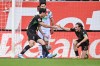 Moenchengladbach's Gio Reyna and Rocco Reitz high-five after the Reyna made a goal during a German Bundesliga soccer match between Borussia Moenchengladbach and FC Augsburg on Saturday, May 9, 2026, in Augsburg, Germany. (Harry Langer/dpa via AP)