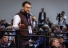David Parker, founder of Take Back Alberta, speaks as delegates debate resolutions at the United Conservative Party annual general meeting in Calgary, Saturday, Nov. 4, 2023.THE CANADIAN PRESS/Jeff McIntosh