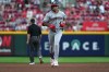 Washington Nationals' Daylen Lile rounds the bases after hitting a solo home run during the fourth inning of a baseball game against the Cincinnati Reds, Tuesday, May 12, 2026, in Cincinnati. (AP Photo/Kareem Elgazzar)