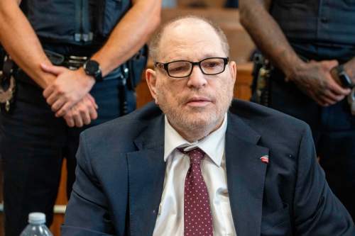 Harvey Weinstein appears in Manhattan criminal court on Wednesday, May 13, 2026, in New York. (Steven Hirsch /New York Post via AP, Pool)