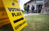 Voters leave a polling station after casting ballots in an Alberta byelection for the Olds-Didsbury-Three Hills riding, in Cremona, Alta., Monday, June 23, 2025.THE CANADIAN PRESS/Jeff McIntosh