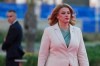 FILE - Latvia's Prime Minister Evika Silina arrives for the EU Summit in Ayia Napa, Cyprus, on April 23, 2026. (AP Photo/Petros Karadjias, File)