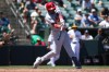 St. Louis Cardinals' Jordan Walker hits a solo home run during the sixth inning of a baseball game against the Athletics, Thursday, May 14, 2026, in West Sacramento, Calif. (AP Photo/Scott Marshall)
