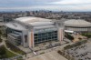 FILE - An aerial view of the NRG Stadium, one of the stadiums that will host 2026 FIFA World Cup matches, in Houston, Monday, Feb. 2, 2026. The Astrodome is pictured on right. (AP Photo/Jon Shapley)