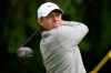 Rory McIlroy, of Northern Ireland, hits from the fourth tee during the second round of the PGA Championship golf tournament at Aronimink Golf Club, Friday, May 15, 2026, in Newtown Square, PA. (AP Photo/Frank Franklin II)