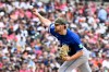 Toronto Blue Jays pitcher Spencer Miles throws during the third inning of a baseball game against the Detroit Tigers, Saturday, May 16, 2026, in Detroit. (AP Photo/Jose Juarez)