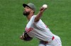 Philadelphia Phillies pitcher Cristopher Sanchez delivers during the sixth inning of a baseball game against the Pittsburgh Pirates in Pittsburgh, Saturday, May 16, 2026. (AP Photo/Gene J. Puskar)