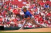 Kansas City Royals starting pitcher Stephen Kolek throws during the first inning of a baseball game against the St. Louis Cardinals Sunday, May 17, 2026, in St. Louis. (AP Photo/Jeff Roberson)