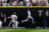 Chicago Cubs center fielder Pete Crow-Armstrong, right, cannot catch a two-run double hit by Chicago White Sox's Miguel Vargas during the fifth inning of a baseball game in Chicago, Sunday, May 17, 2026. (AP Photo/Nam Y. Huh)