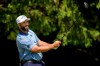 Jon Rahm, of Spain, hits from the fourth tee during the final round of the PGA Championship golf tournament at Aronimink Golf Club, Sunday, May 17, 2026, in Newtown Square, PA. (AP Photo/Frank Franklin II)