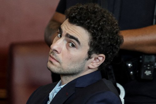 Luigi Mangione appears at a hearing in Manhattan Criminal Court in New York, Monday, May 18, 2026. (Jeenah Moon/Pool Photo via AP)