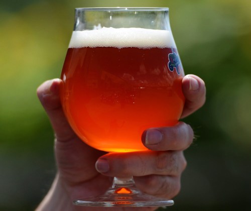 A glass of beer is displayed in Vankleek Hill, Ont., on Thursday, Aug. 8, 2013.  THE CANADIAN PRESS/Sean Kilpatrick