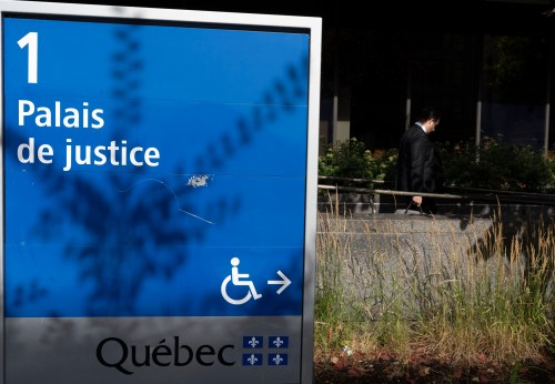 The Palais de justice, Quebec Superior Court, is seen in Montreal, on Monday, Aug. 18, 2025. THE CANADIAN PRESS/Christinne Muschi