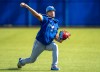 Toronto Blue Jays pitcher José Berríos throws at spring training in Dunedin, Fla. on Feb. 12, 2026. THE CANADIAN PRESS/Frank Gunn