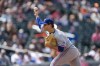 Texas Rangers starting pitcher Jack Leiter works against the Colorado Rockies in the fifth inning of a baseball game Wednesday, May 20, 2026, in Denver. (AP Photo/David Zalubowski)