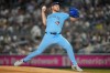 Toronto Blue Jays pitcher Trey Yesavage (39) throws during the first inning of a baseball game against the New York Yankees, Wednesday, May 20, 2026, in New York. (AP Photo/Yuki Iwamura)