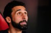 Real Madrid's head coach Alvaro Arbeloa prior the Spanish La Liga soccer match against Sevilla at the Ramon Sanchez Pizjuan stadium in Seville, Spain, Sunday, May 17, 2026. (AP Photo/Jose Breton)