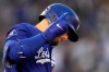 Los Angeles Dodgers' Max Muncy gestures after hitting a solo home run during the fourth inning of a baseball game against the Los Angeles Angels, Friday, May 15, 2026, in Anaheim, Calif. (AP Photo/Mark J. Terrill)
