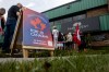 People take part in a Forever Canadian rally in Edmonton on Saturday, May 23, 2026. Former deputy premier and spokesperson for the Forever Canadian campaign, Thomas Lukaszuk, is kicking off a provincewide tour. THE CANADIAN PRESS/Amanda Erickson.