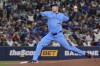 Toronto Blue Jays starting pitcher Patrick Corbin (46) throws to a Pittsburgh Pirates batter during first inning MLB baseball action in Toronto on Saturday, May 23, 2026. THE CANADIAN PRESS/Jon Blacker