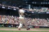 San Francisco Giants' Rafael Devers watches his grand slam during the fifth inning of a baseball game against the Chicago White Sox in San Francisco, Sunday, May 24, 2026. (AP Photo/Jed Jacobsohn)