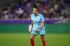 FILE - Chicago Red Stars forward Mallory Swanson (9) plays in an NWSL soccer match against the Orlando Pride, March 29, 2024, in Orlando, Fla. (AP Photo/Phelan M. Ebenhack, File)