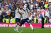 Tottenham's James Maddison celebrates after beating Everton during the English Premier League soccer match in London, England, Sunday, May 24, 2026. (AP Photo/Frank Augstein)