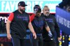 Toronto Blue Jays' Nathan Lukes, centre, leaves the game after getting injured sliding into second base against the Cleveland Guardians in first inning MLB baseball game action in Toronto on Friday, April 24, 2026. THE CANADIAN PRESS/Jon Blacker