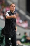Portland Timbers head coach Phil Neville gestures on the sideline during the first half of an MLS soccer match against Inter Miami, Sunday, May 17, 2026, in Miami. (AP Photo/Rebecca Blackwell)
